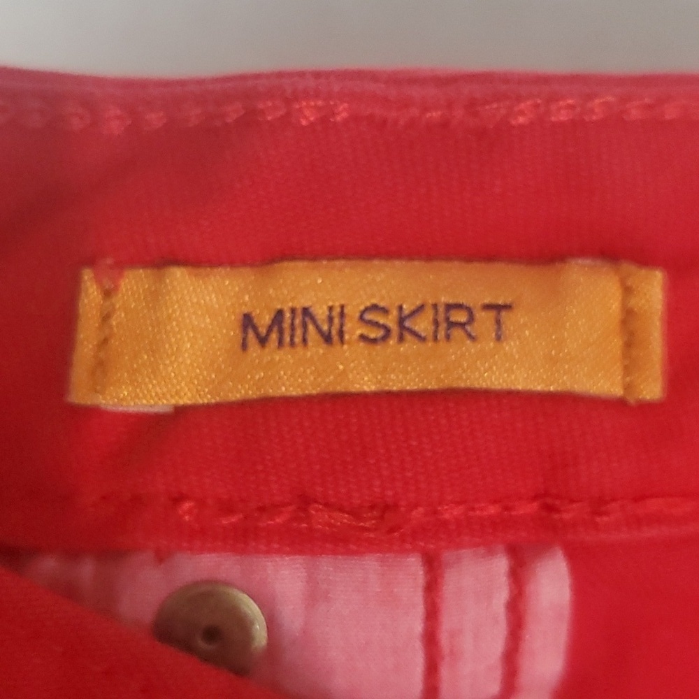 TORY BURCH DENIM MINI SKIRT SIZE 32 - Picture 6 of 6
